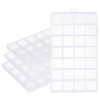 SUPERFINDINGS 4 Pack 28 Grids Organizer Box 22.5x13.3cm Transparent Plastic