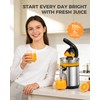 Amzpass Electric Orange Juicer, Citrus Juicer Squeezer with 2 Interchangeable