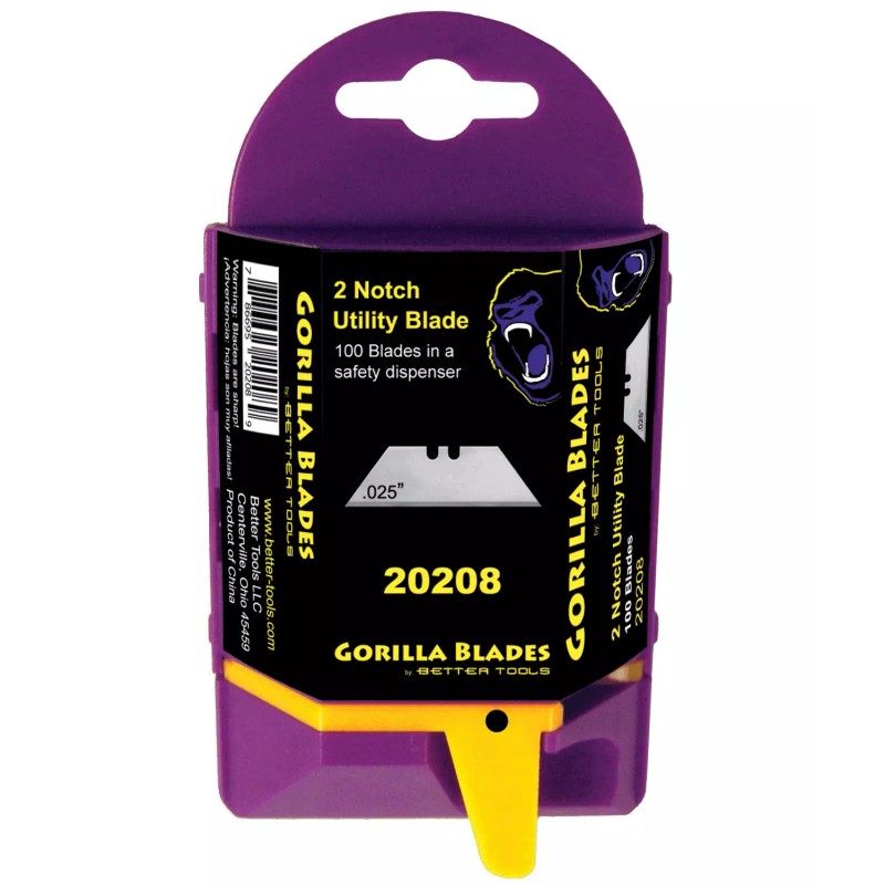 Gorilla Better Tools Utility Blades Safety Dispenser 100 Pack