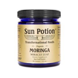 Sun Potion Moringa Leaf Powder - 90 Gram Jar