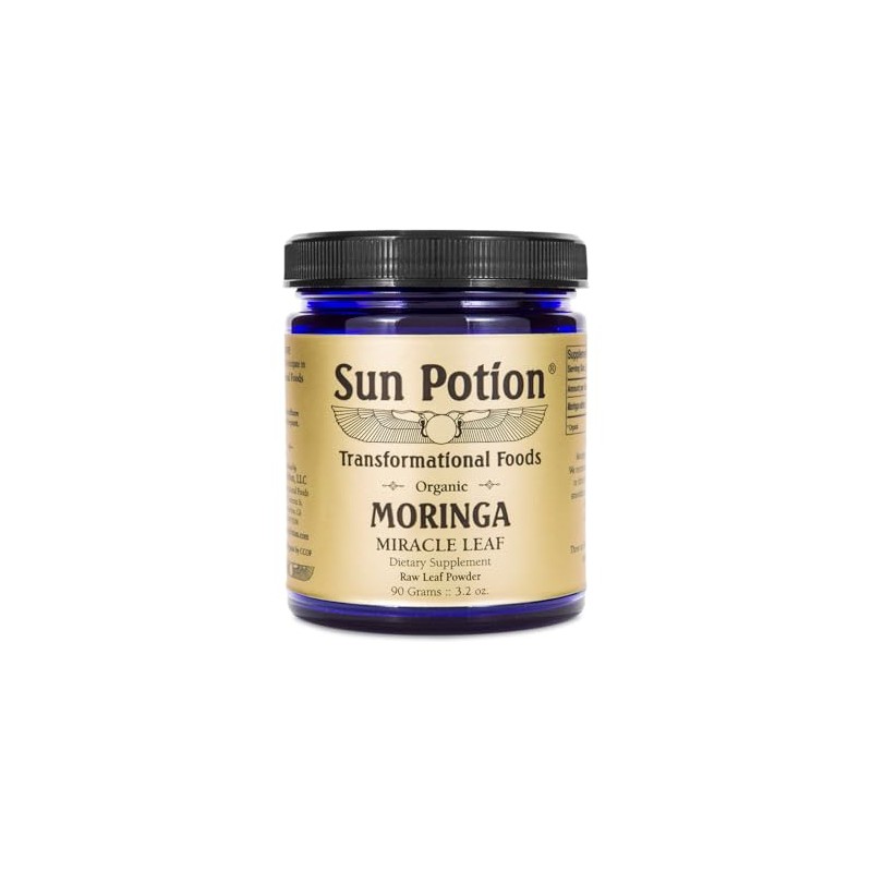 Sun Potion Moringa Leaf Powder - 90 Gram Jar