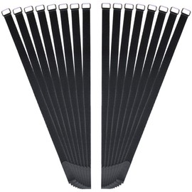 VIGAER 30 inch Reusable Extend Securing Strap - Fastening Cable Strap - 16 PACK Adjustable Nylon Hook and Loop Cable Tie Down Strap