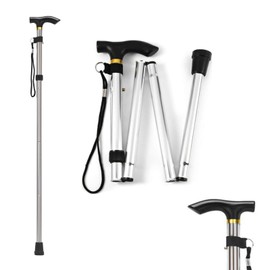 Foldable Walking Poles, 85-95 cm, Nordic Aluminium Trekking Poles for Men and Women for Trekking and Hiking