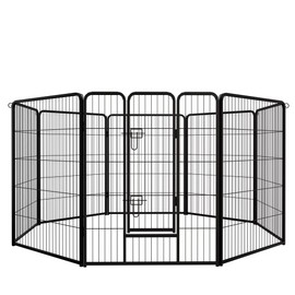 Dog Playpen - 40 Inch 8 Panel Foldable Exercise Dog Fence for Indoor and Outdoor, Portable Puppy Play Yard for Camping, RV, Yard, Backyard