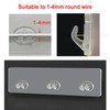 2 Pcs Corner Shower Caddy Adhesive Replacement Hook, Heavy-Duty No