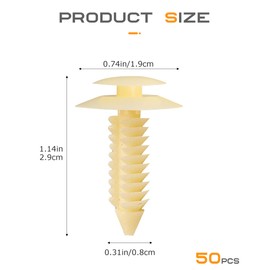 SCUARI 50PCS Car Door Trim Panel Retainer Clips,Door Clips for Door Panels, Car Accessories,Automotive Clips Door Panel Clips,Nylon Clip,Panel Trim Retainer Door Fasteners,Replace Part Number 363137