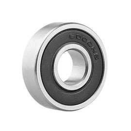 Hmevsafinect 4 Pack 6000RS Ball Bearings - 10x26x8mm Bearing Steel and Double Rubber Sealed Miniature Deep Groove Ball Bearings (4, 4 Pack 6000RS)