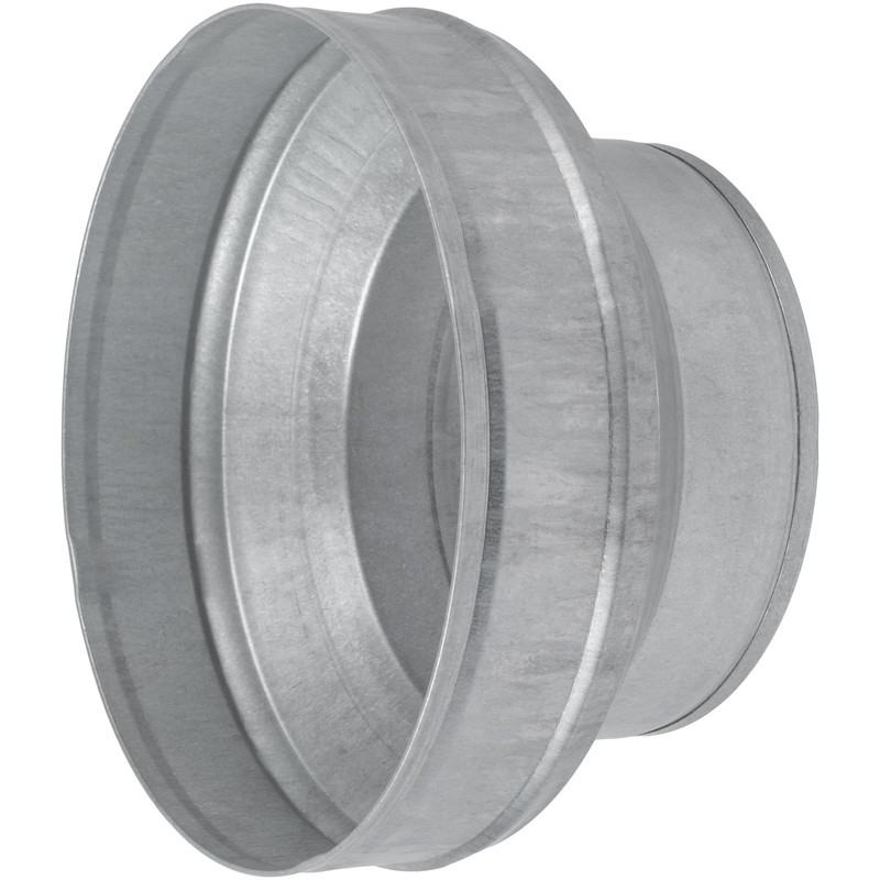 VezoWorks 8" to 6" Inch Duct Pipe Adapter - Galvanized