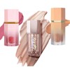3-Piece Natural & Long-Lasting Makeup Set: Liquid Contour, Highlighter &