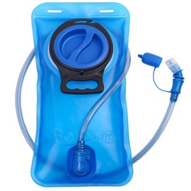 Bubuxy Hydration Bladder 2 L, 2 L Upgraded Leak-Proof Water Bladder, Water Reservoir for Outdoor Hiking Camping Running Cycling (Blue 2litre)