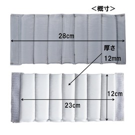 Camera Lens Fixed Protector Length 28cm Width 12.5cm Thickness 8mm Nylon Camera Bag Middle Divider Pad (Gray 1)