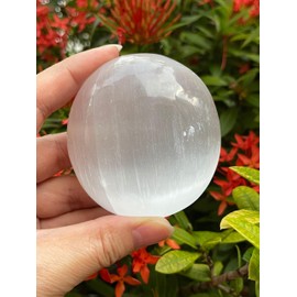 Wholesale 2.5" Selenite Worry/Soap Stone with Healing & Calming Effects, High Energy Massage Palm Stone (2 Stone)