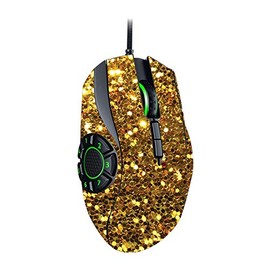 MightySkins Skin Compatible with Razer Naga Hex V2 Gaming Mouse - Gold Dazzle | Protective, Durable, and Unique Vinyl Decal wrap Cover | Easy to Apply, Remove, and Change Styles | Made in The USA