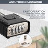 ZHEGE Heavy Duty Combination Lock Outdoor, 4 Digit Large Weatherproof