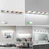 MKBNG 5-Light Modern Bathroom Vanity Light Fixtures, 40-Inch 350° Rotatable