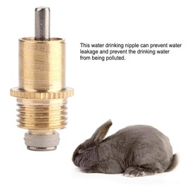 20pcs Stainless Steel Automatic Water, Long Automatic Rabbit Nipple Drinker Stainless Steel Feeder Bunny Rodent Water Poultry Watering System for Rodents Rat Rabbit Bird Farm Animal Supplies