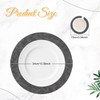 Syrads Placemats and Coaster Set of 4,Table Mats Round Waterproof