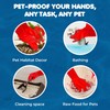 SunGrow 22" Long Rubber Gloves for Dog and Cat Bath,