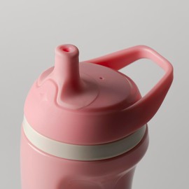 Tommee Tippee Insulated 9oz Sporty Spout Toddler Water Bottle, No Spill Sippy Cups for Toddlers 1-3, Two-Piece Valve Helps Stop Spills, BPA Free, Pink and Mint, Pack of 2