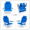SunnyFeel Extra Wide 28" Low Beach Chair 5 Position Lay