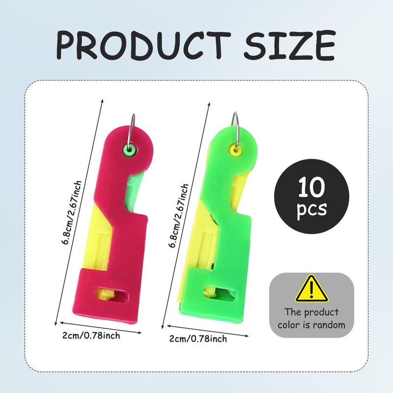 10 Pcs Needle Threader,Automatic Needle Threader UK,Threading Aid Embroidery Kit,Sewing