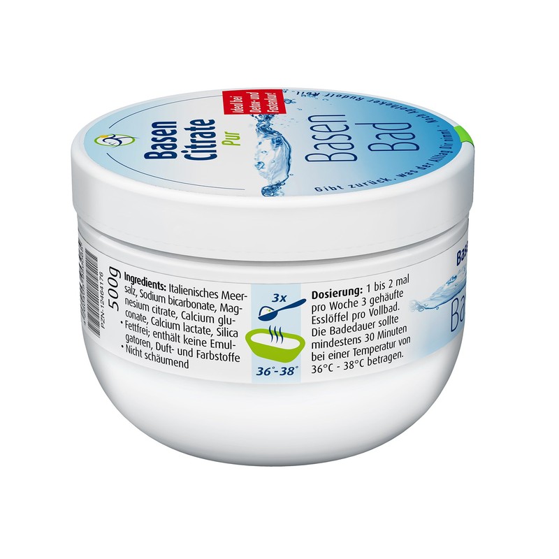 MADENA Basen Citrate Pur Alkaline Bath Salt Skin Care for