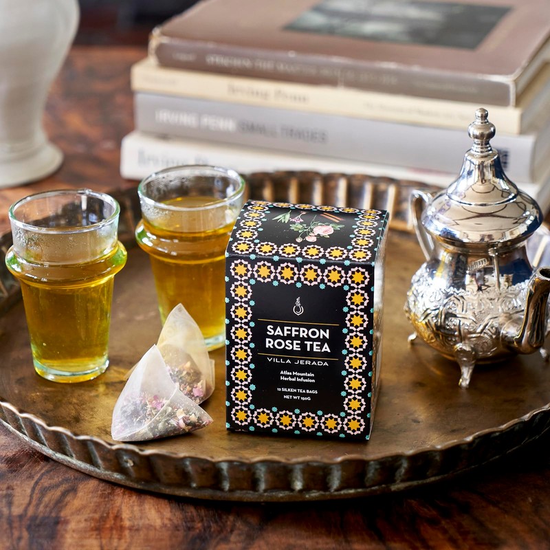Villa Jerada, Saffron Rose Green Tea - 150g (12 Silken