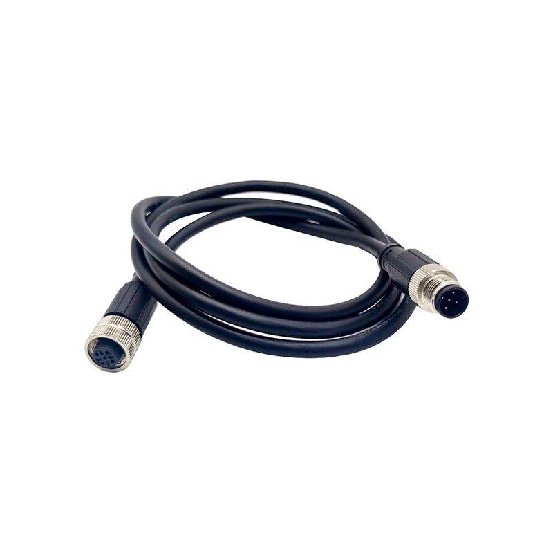 Elecbee M12 Connector 5 Pin A-Code Female to Female Double