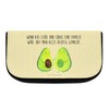 Mr. & Mrs. Panda Avocado Couple Cosmetic Bag, yellow, Hand