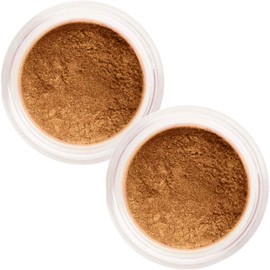 TWO PACK Sheer Miracle SPF 30 Premium Loose Mineral Foundation Makeup 8g Each (Medium Tan)