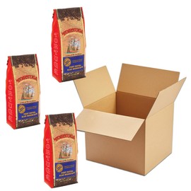 TORTUGA Caribbean Jamaican Blue Mountain Coffee Grounds - Port Royal Medium Roast Ground Coffee - Smooth and Rich 10oz Bag (12 Pack)