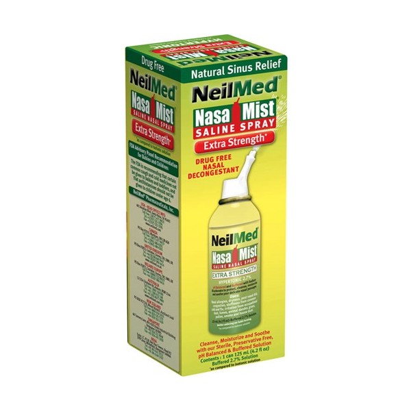 NeilMed NasaMist  Extra Strength Hypertonic Saline Spray 125ml