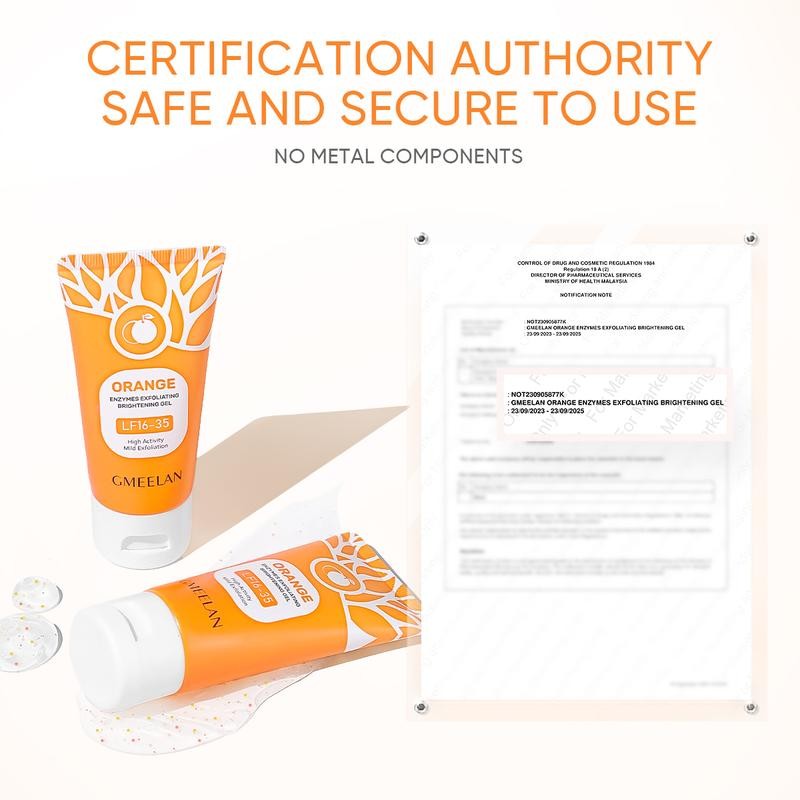 【Hot】GMEELAN Orange Enzymes Exfoliating Gel 50G