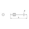 Daidohant Hidden Nail VP F-36 (Approx. 90 pieces) #18 (Diameter: