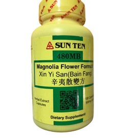 Sun Ten - Magnolia Flower Formula Capsules / Xin Yi San (Bian Fang) / 辛夷散