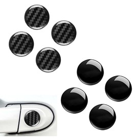 YaoooosF Car Lock Protector Sticker Door Lock Keyhole Seal Keyhole Sticker Decal Decorative Accessories Car Door Lock Cover Protector 2 Colors Set of 8 Auto Door Lock Cover Protector