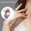 OreilleStar Anxiety Ring for Women Spinner Ring Fidget Ring Stainless