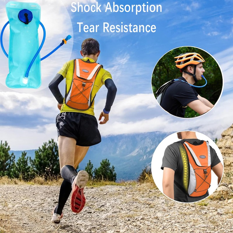 XFLYP Hydration Backpack with 2L Hydration Bladder, 5L Ultralight Hydration