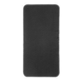 sourcing map Car Dashboard Anti-Slip Mat 10.6" x 6" Universal Sticky Dash Pad Grid Pattern Washable Reusable Car Non-Slip Mats for Phone Keys Sunglasses Electronic Devices, Black