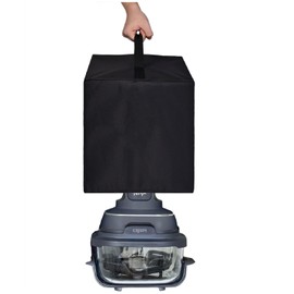 Heavy Duty Heat-Resistant Waterproof Dust-proof Cover For Ninja Crispi Air Fryer FN101GY (Black)