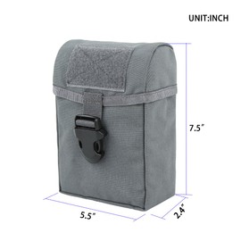 Excellent Elite Spanker Tactical Molle Nylon Emergency Medical Package Police medical pouch Outdoor Survival Hiking Emergency Kit(Grey)