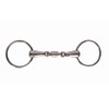 JP Korsteel Stainless Steel Oval Link Loose Ring Snaffle Bit,