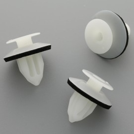 VVO Fasteners- White Plastic Side Skirt, Sill Moulding Cover Trim Clips for Lexus CT, (Pack of 10)