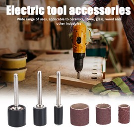 GOTOTOP 102 piezas bandas de tambor de lijado fijan brocas con mandriles de goma para el kit de taladrado, generalmente se pueden usar para pulir, esmerilar, cortar, taladrar