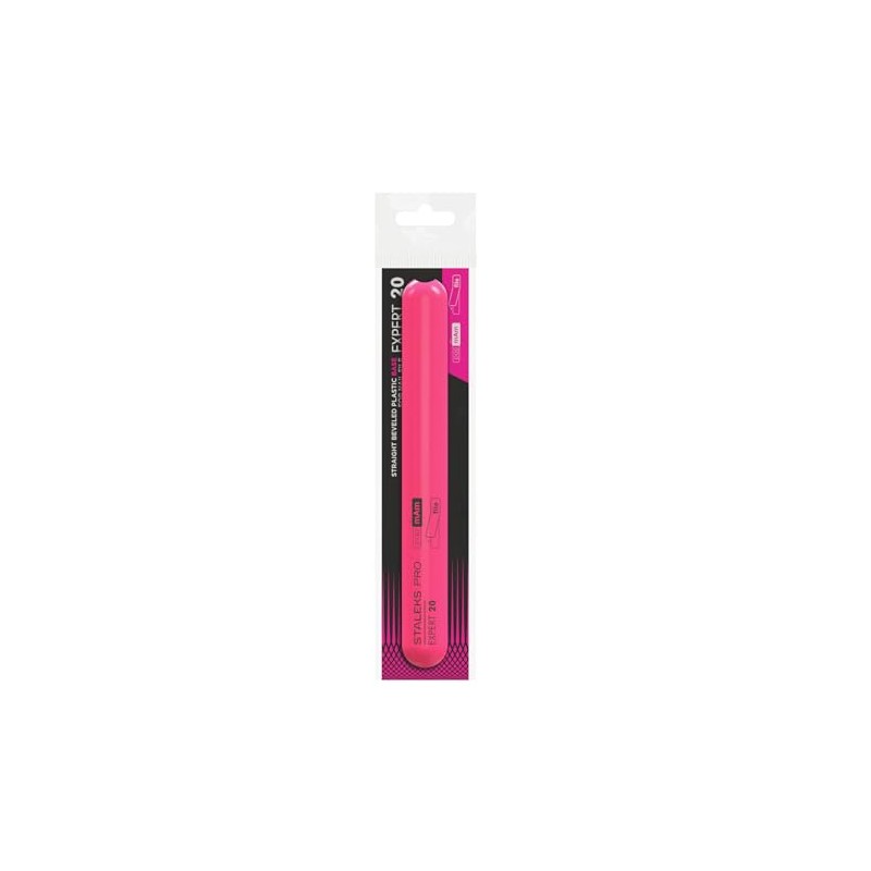 Staleks Lima de uñas de plástico recta, biselada (base), ligera