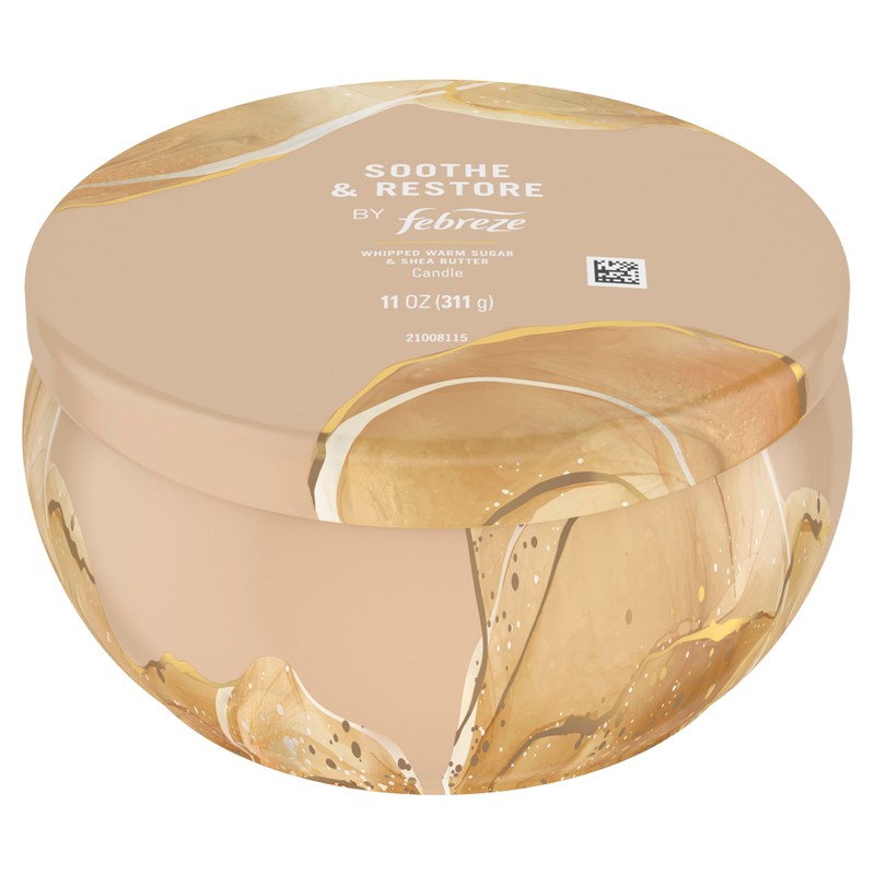 Febreze Scented Candle, Soothe & Restore Scent, 11 oz 4