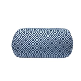 Bookishbunny Microbead Cylinder Bolster Roll Pillow 13" x 7" (NavyDiamond)
