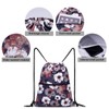 Drawstring Backpack String Bag Sackpack Cinch Water Resistant Nylon for