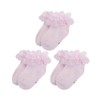 ESTAMICO Baby Girls Princess Frilly Lace Ruffle Socks 3 Pack