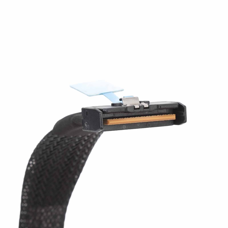 MCIO 8i to 8xSATA3.0 Cable 19.7 Inch Silver Plated OFC